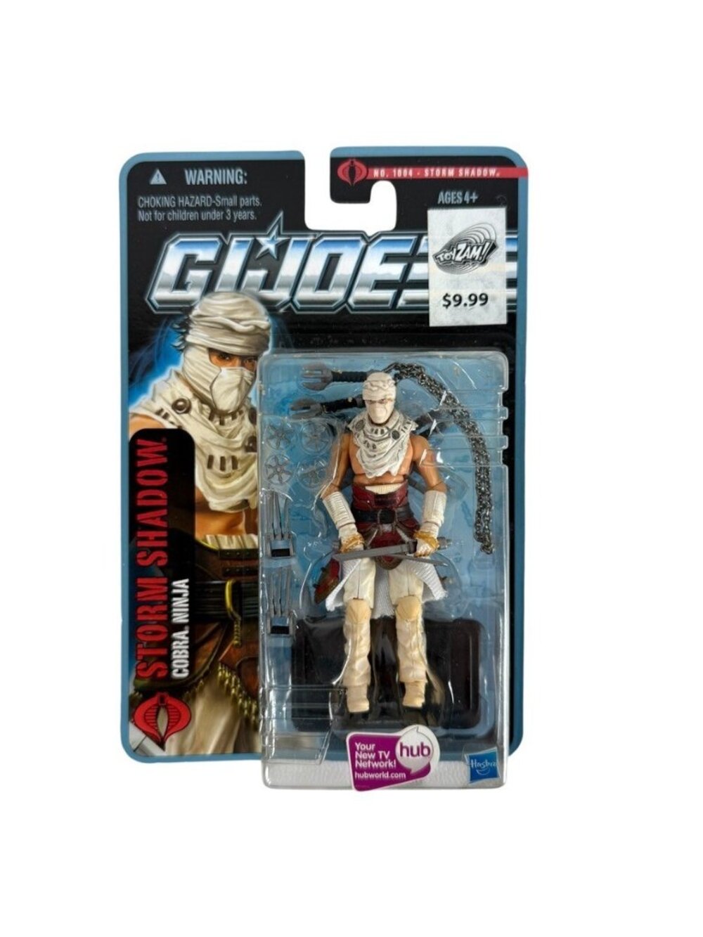 GI Joe Pursuit of Cobra Storm Shadow 3.75" Figure Desert Battle Hasbro 2010 NEW